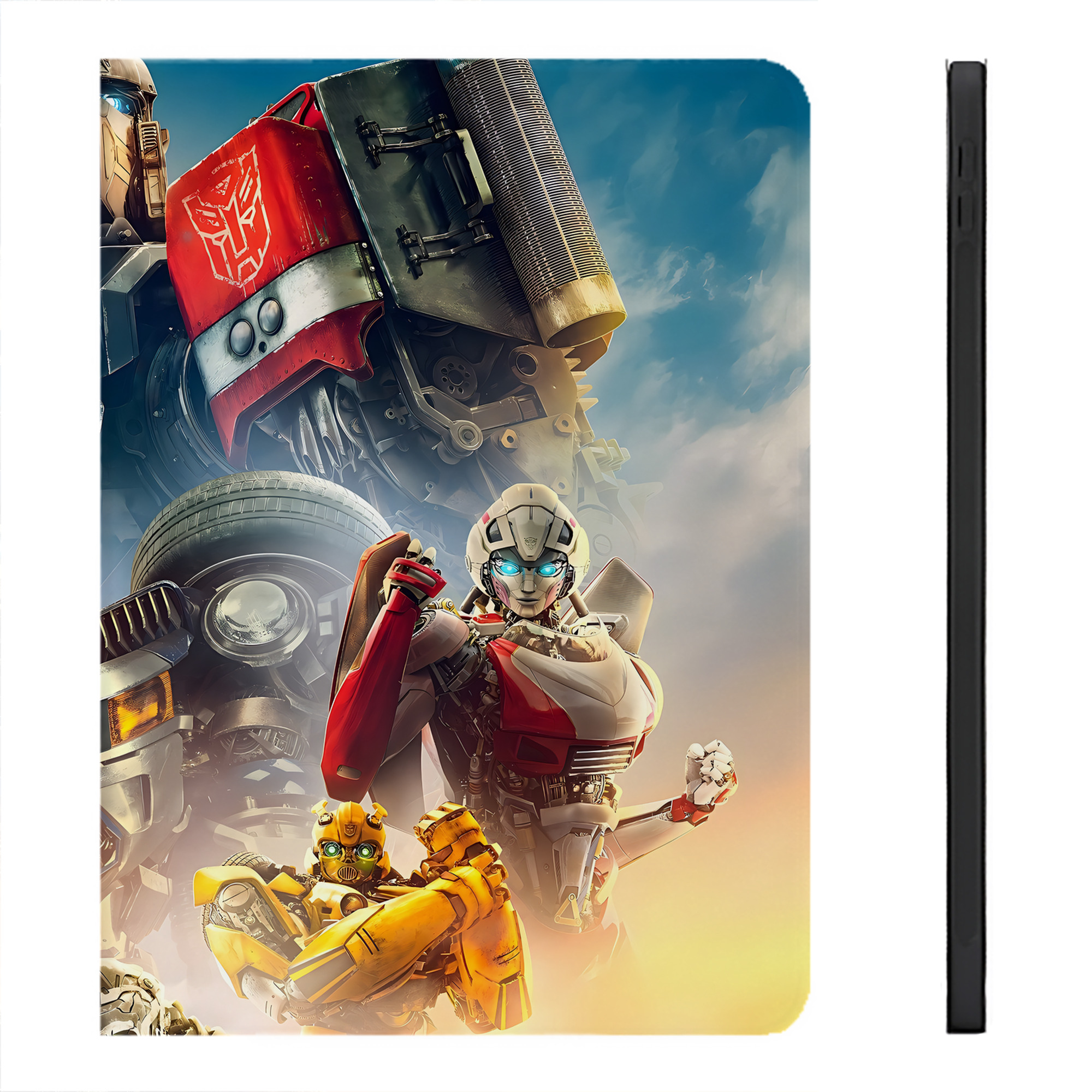 （画像用） Transformers トランスフォーマー IPadケース ペンホルダー付き ブックスタイルデザイン